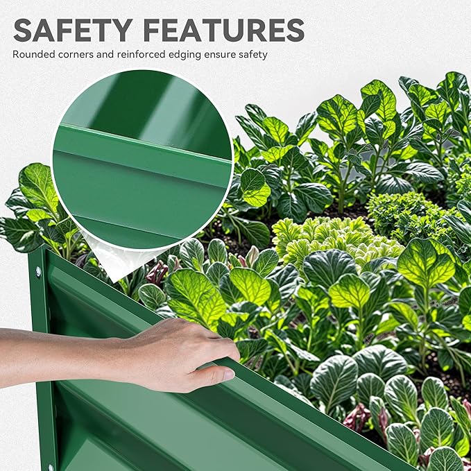 YITAHOME 72x36x18 in 2pcs Galvanized Raised Garden Bed Kit, Large Metal Planter - Image 6