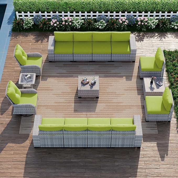 15-Piece Outdoor Patio Furniture Set by MuphyersPatioFurniture