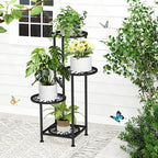 4 Tier Plant Stand Outdoor Indoor, Metal Flower Shelf Display Holder - Image 9