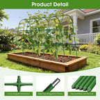 Cucumber Trellis for Raised Bed, U-Shape Garden Trellis for Climbing Plants - Image 2