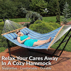 Sunnydaze Quilted Outdoor Hammock - Image 4