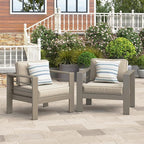 Wisteria Lane 2-Piece Patio Sofa Set, Metal Outdoor Armchair - Image 2