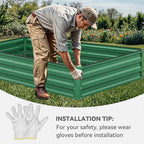 YITAHOME 96x48x12 in 2pcs Galvanized Raised Garden Bed Kit, Large Metal Planter - Image 6