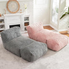 Hobestluk Big Bean Bag Lounger Chairs Large Beanbag Chair - Image 8