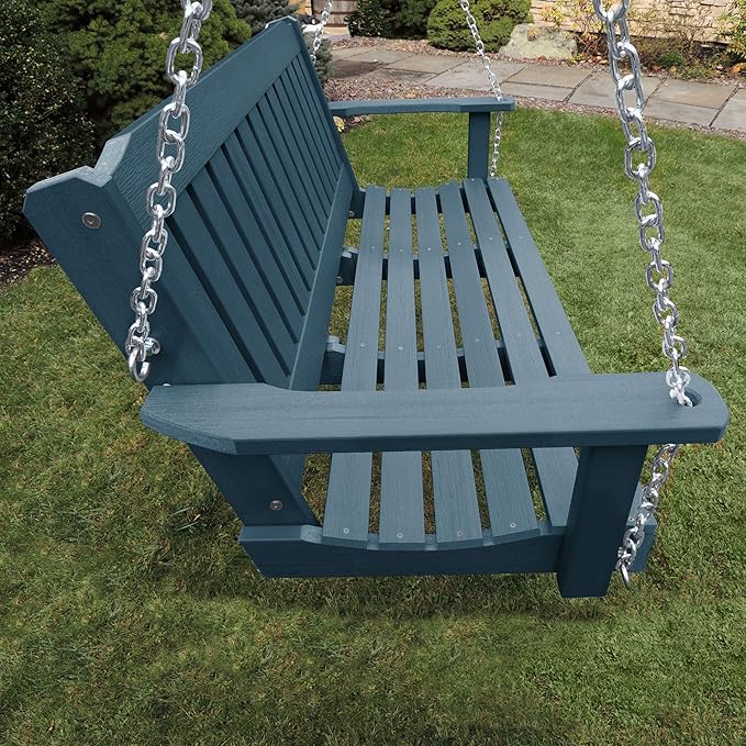 highwood AD-PORL2-NBE Lehigh Porch Swing, 4 Feet, Nantucket Blue - Image 4