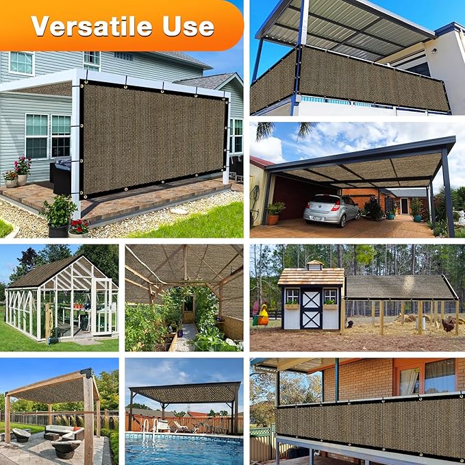 Artpuch Outdoor Pergola Shade Cover 19x19 FT Sun Shade Cloth - Image 6