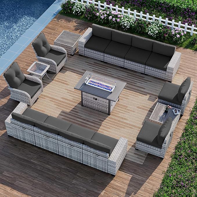 16-Piece Outdoor Patio Furniture Set by MuphyersPatioFurniture