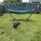 SZHLUX Double Hammock with Stand Included 450lb Capacity Steel Stand, Premium - Image 2