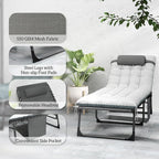 Outsunny Chaise Lounge Chair Outdoor Set of 2, 5-Position Adjustable Outdoor - Image 7