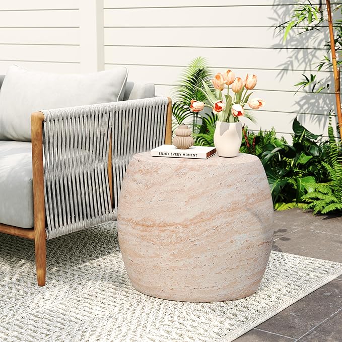 Christopher Knight Home Jayme 20.25" Indoor Outdoor Oval Accent Side Table by ChristopherKnightHome