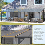 AECOJOY 16' x 12' Gazebo Outdoor Pergola - Image 8