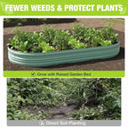 WORKPRO 2PK 8x4x1ft Outdoor Galvanized Raised Garden Bed, Easy Assembly Planter - Image 5