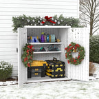 EHHLY Heavy Duty Small Storage Cabinet Outdoor Weatherproof, 14 Cuft Garage by EHHLY