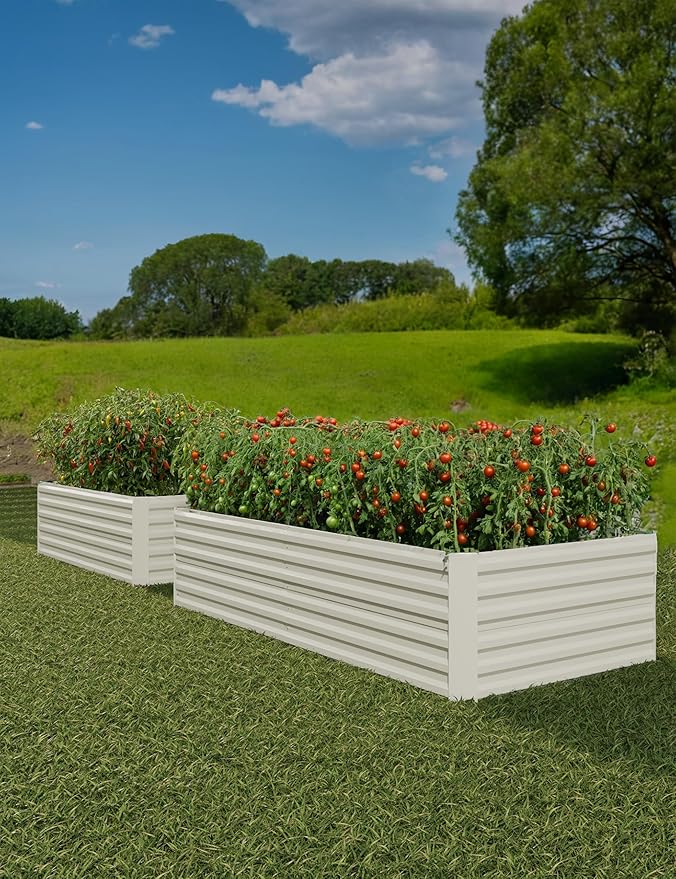 GarveeLife 2pcs 8x4x2 ft Galvanized Raised Garden Bed, Rust-Resistant Raised - Image 9