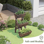 3-Tier Wooden Vertical Raised Garden Bed - Image 4