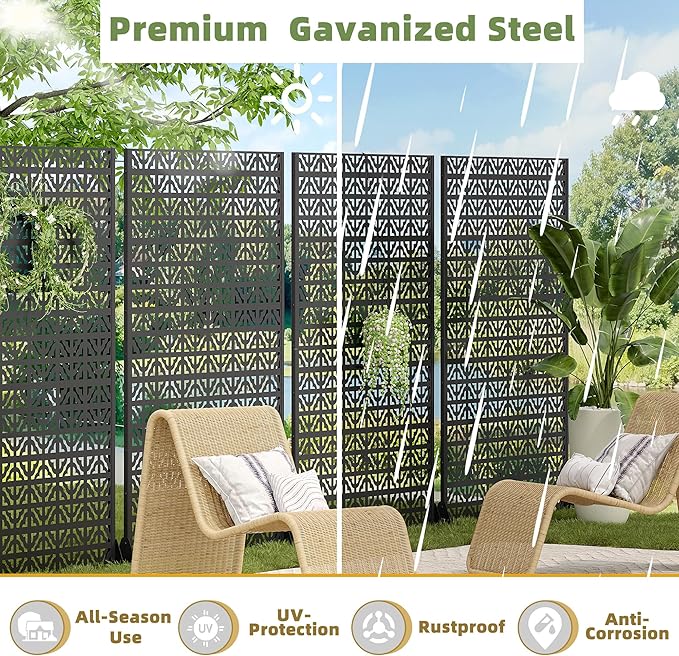 Casaphoria Metal Privacy Screen Outdoor - Image 4