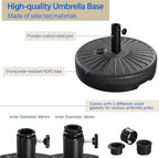 Yaheetech Umbrella Base 85.7lbs Round Water & Sand Filled Patio Outdoor - Image 6