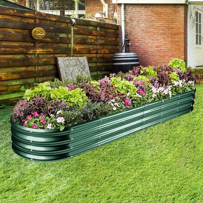 Land Guard 8×2×1ft Galvanized Raised Garden Bed Kit, 108 Gallon Capacity Raised - Image 6