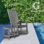 GREENVINES Outdoor Rocking Chairs | Set of 2 | Porch Rocker | HDPE Plastic | - Image 2