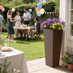 Greesum 32 Inch Tall Plastic Planters - Image 2
