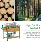 Yaheetech 49x22x32in 8 Pockets Horticulture Raised Garden Bed Elevated Wood - Image 7