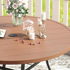 VICLLAX 53" Outdoor Round Patio Table - Image 4