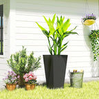 Outsunny 23 Inch Tall Planters for Outdoor Plants, Weather and UV Resistant - Image 8