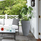 2 Packs 21 inch Tall Planter, Indoor Outdoor Round Planter - Image 6