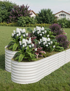 2 Pcs Raised Garden Beds Outdoor 8x2x2 ft - Image 8