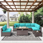 ALAULM 10 Pieces Outdoor Patio Furniture Set - Image 6