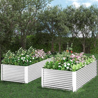 FRIZIONE 2pcs Tall 6x3ft Galvanized Raised Garden Bed Outdoor, Above Ground - Image 8