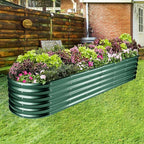 Land Guard 8×2×1.5ft Galvanized Raised Garden Bed Kit, Raised Garden Boxes - Image 5