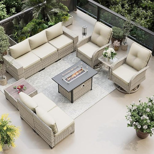 10-Piece Outdoor Patio Furniture Set by MuphyersPatioFurniture