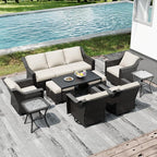 Joyside Wicker Patio Furniture Sets, 10 Pieces Upgraded Large Size Outdoor - Image 7