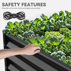 YITAHOME 8x4x1.5 ft Galvanized Raised Garden Bed Kit, Large Metal Planter Box - Image 5