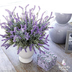 Butterfly Craze Lavender Artificial Flower Stems - Image 7