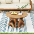 Merax Outdoor Acacia Wood Conversation Set - Image 3