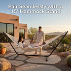 Sunnydaze Handwoven XXL Thick Cord Mayan Double Hammock - Image 4