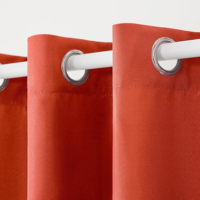 TOWN & COUNTRY BASICS Cabana Solid Heavyweight Indoor Outdoor Curtains - Image 3