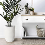 Oakrain 18" H Tall Planter, Large Indoor Outdoor Decorative Pot - Image 4