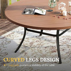VICLLAX 60" Outdoor Round Patio Table - Image 6