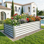 YITAHOME 6x3x3ft Large Raised Garden Bed Kit, Galvanized Metal Planter Box - Image 2