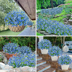 Bassion Artificial Flowers for Outdoors, 24 Bundles UV Resistant Fake Flowers - Image 4