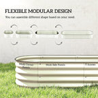 Outsunny 6.5' x 2' x 1' Galvanized Raised Garden Bed Kit, Outdoor Metal - Image 3
