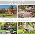 Outsunny 13" x 18" Ceramic Garden Stool - Image 7