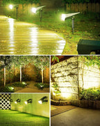 Biling Solar Spot Lights Outdoor, 2-in-1 Solar Landscape Lights 12 LED Bulbs - Image 6