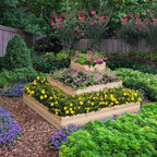 Yaheetech 3 Tier Wooden Raised Garden Bed 44.5'' L×44.5″ W×20.5″ H - Image 2