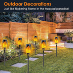 10Pack Solar Lights Outdoor, Mini Solar Torch Lights - Image 5