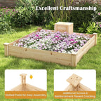 Giantex Raised Garden Bed, Elevated Square Planting Bed - Image 2