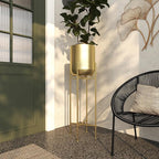 Deco 79 CosmoLiving by Cosmopolitan Modern Metal Round Planter - Image 7